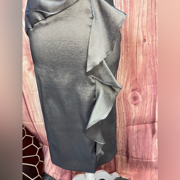 R&M Richards 2pc iridescent mother of the bride dress with shrug women’s size 6 - Picture 9 of 17